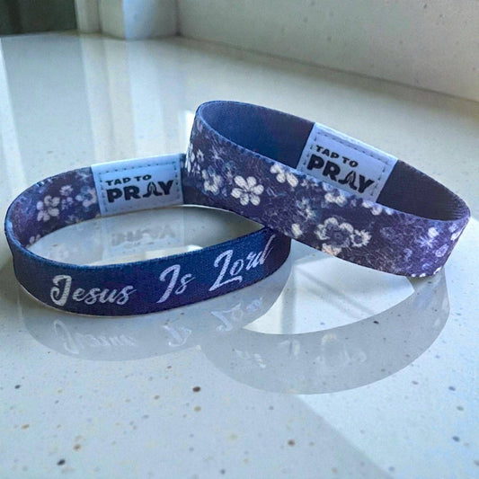 Tap To Pray® Wristband – Wildflower - Jesus Is Lord