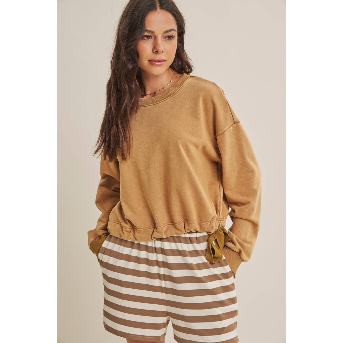 Soft Faded Mineral Washed Sweatshirt