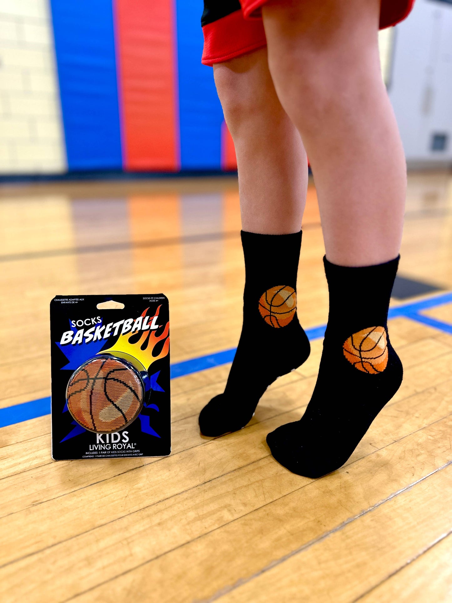 3D Packaged Crew Socks - Kids - Basketball