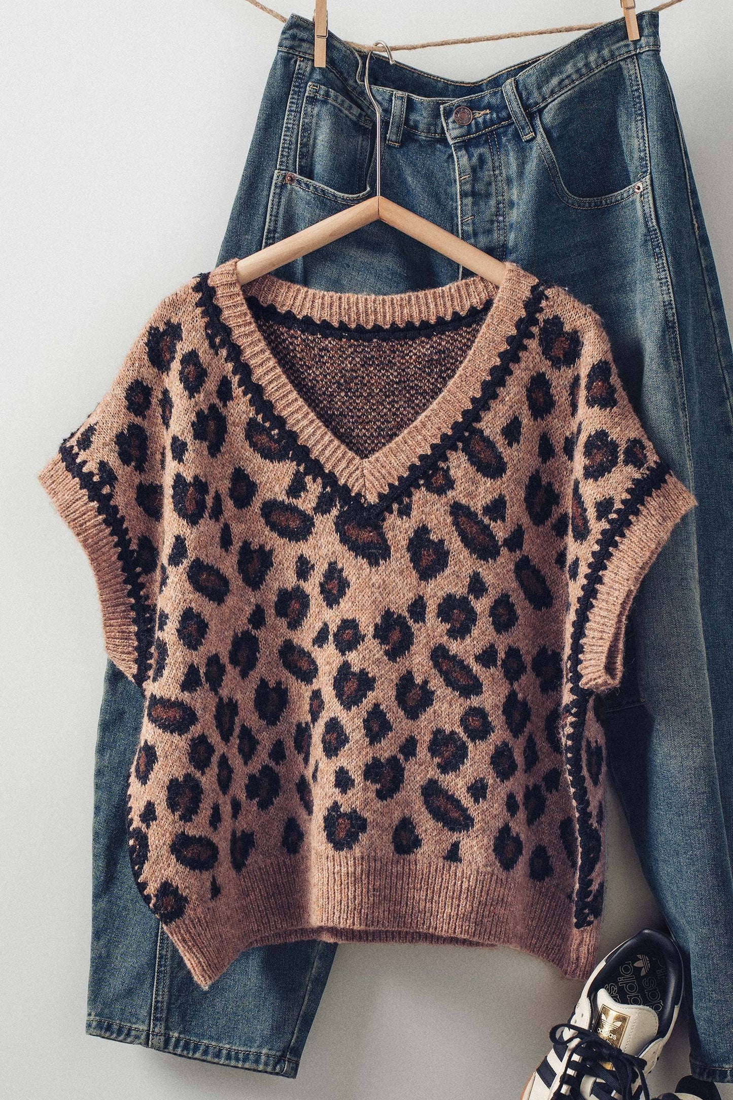 Leopard Sweater Vest