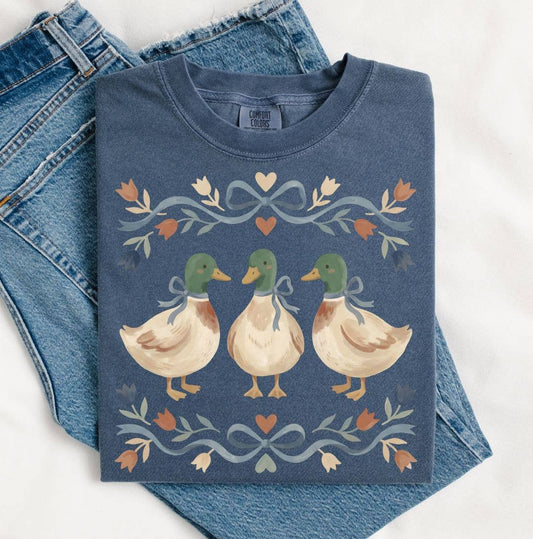 Vintage Coquette Mallard Ducks CC Tee
