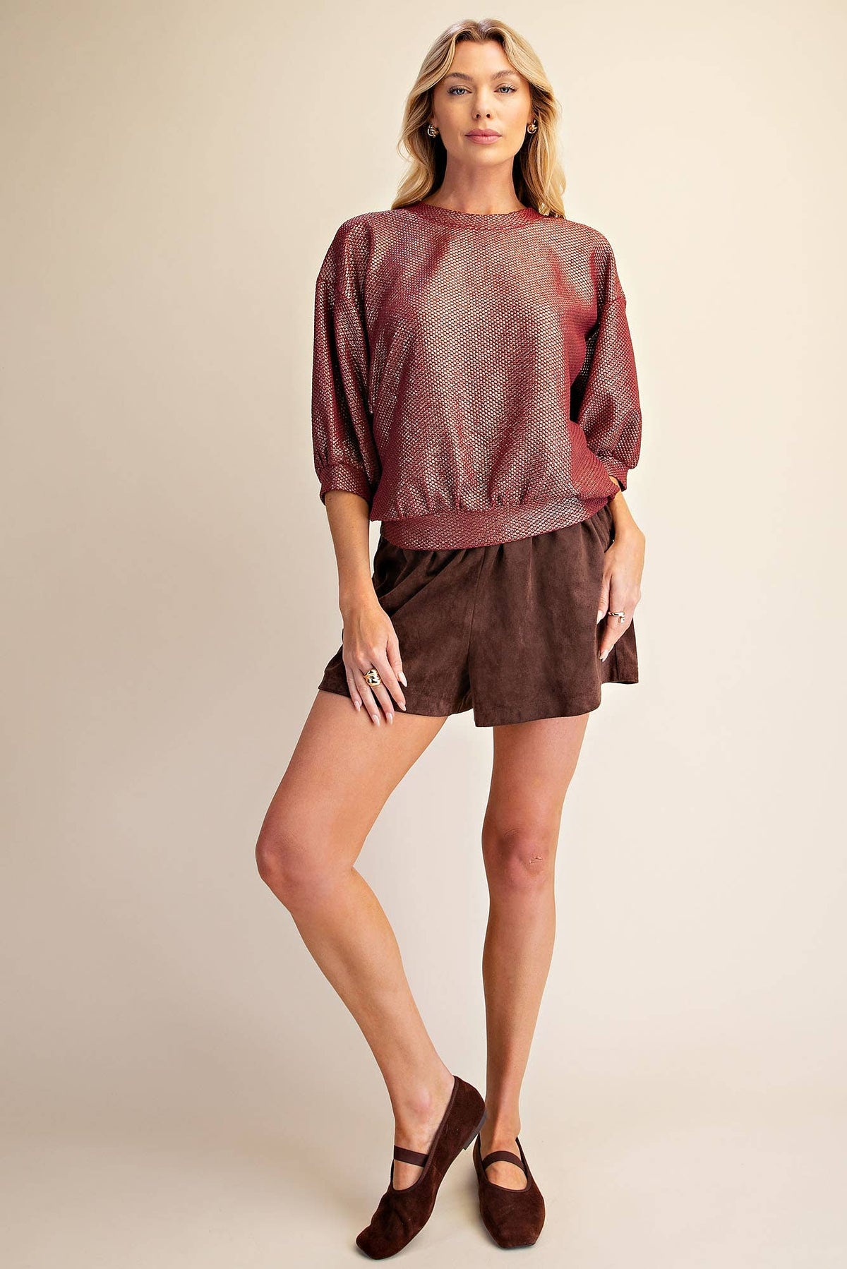 The Glam Metallic Sweatshirt