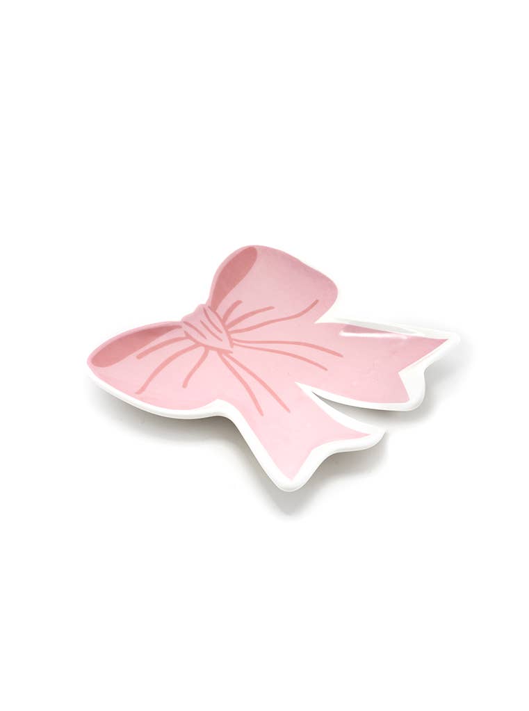 Pink Bow Trinket & Jewelry Tray