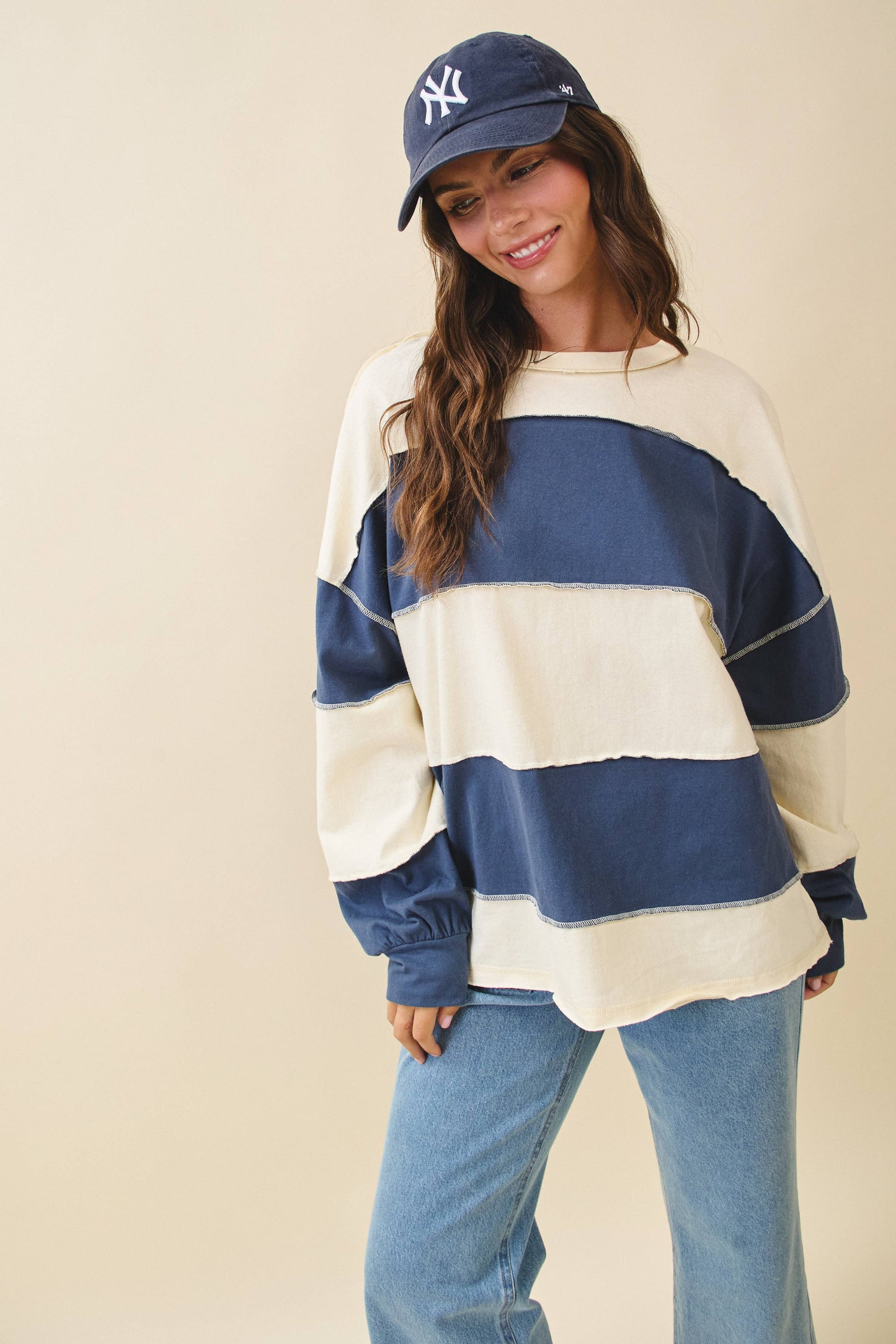 Jeanie Sleeve Slouchy Top