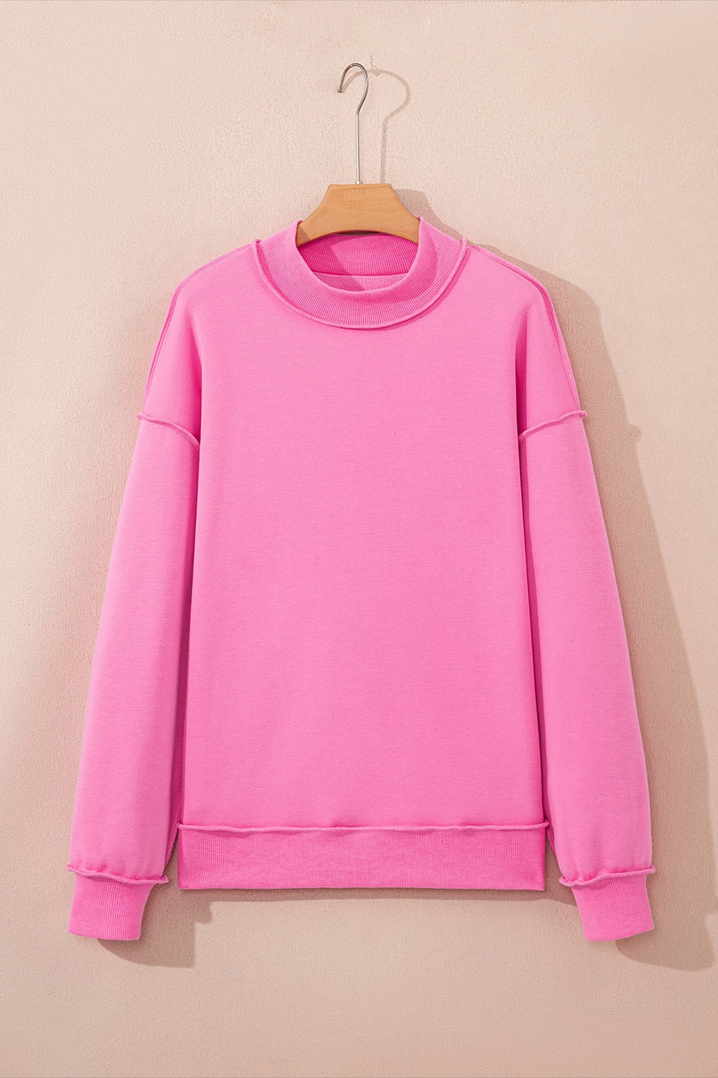 Oversized Mock Neck Sweatshirt