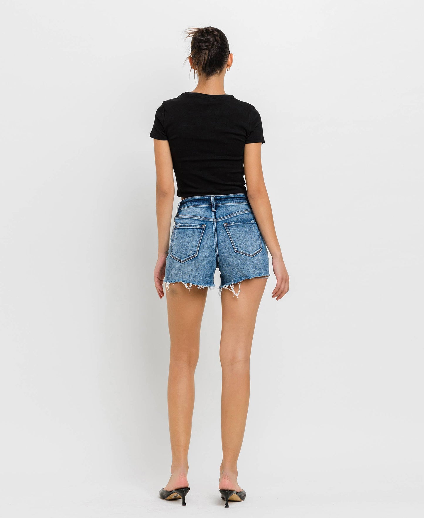 The High Rise Raw Hem Short