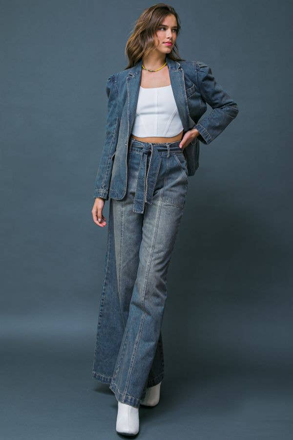 The Washed Denim Blazer