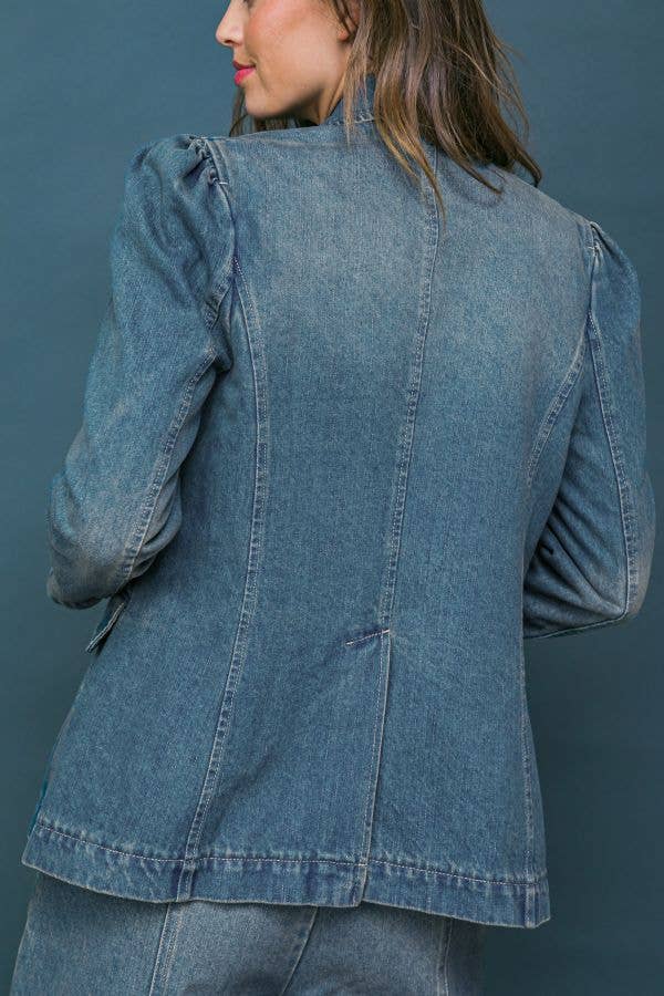 The Washed Denim Blazer