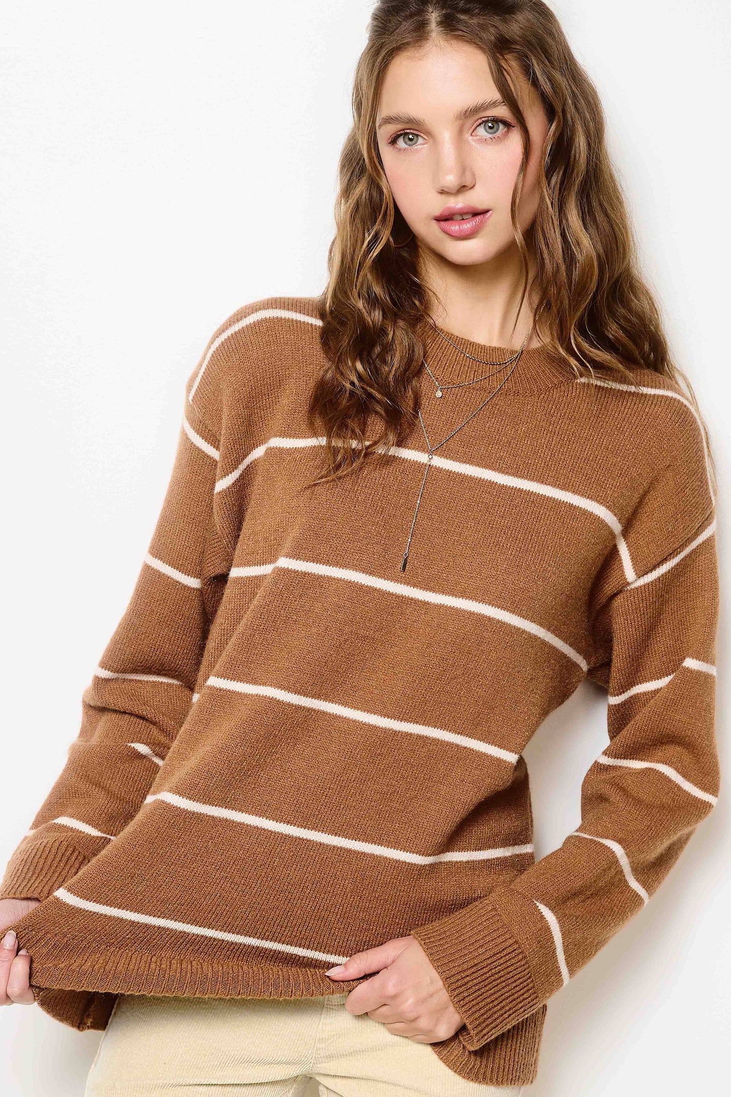Katie Striped Crewneck Sweater