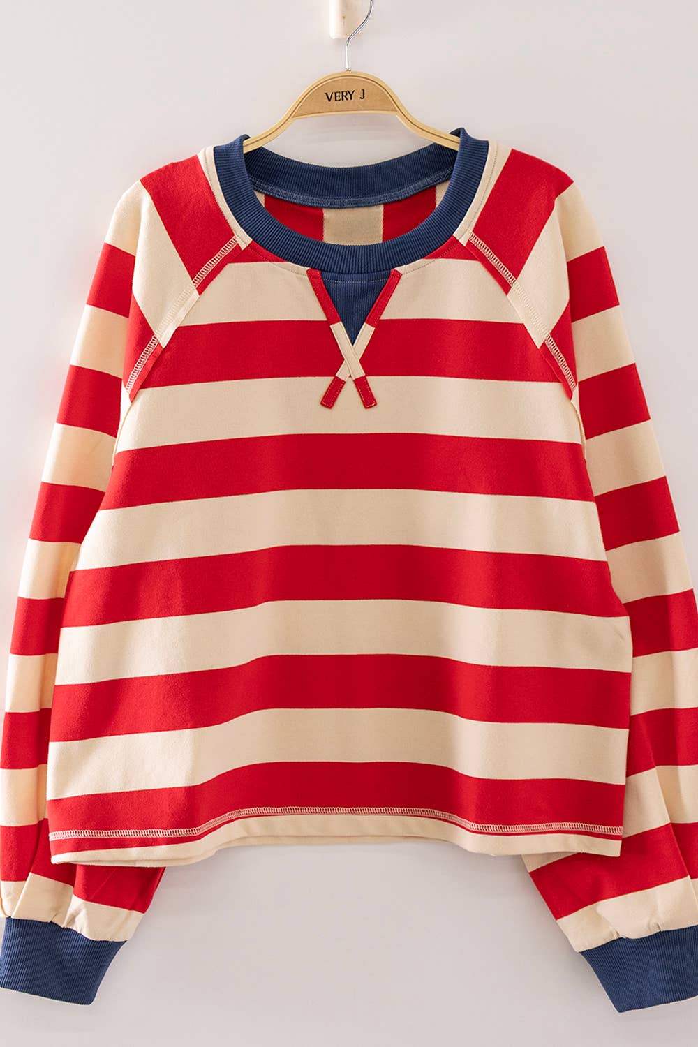 Sally Striped Cropped Top