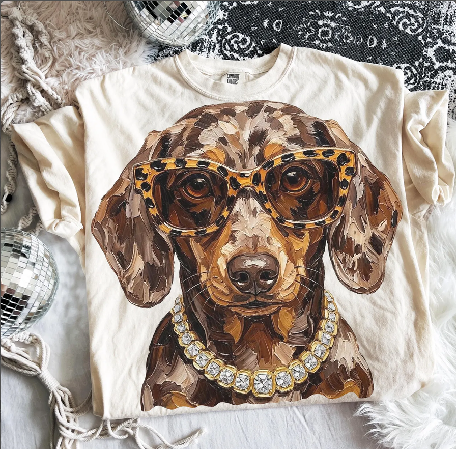 Boujee Dachshund Graphic Tee