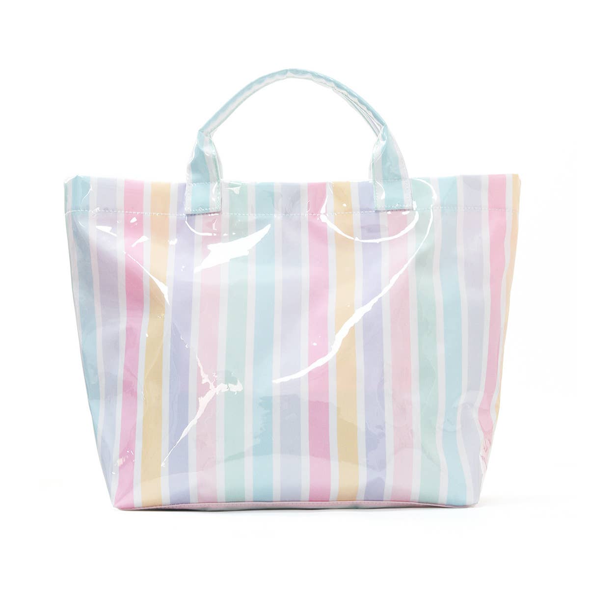 Striped Waterproof Tote Bag