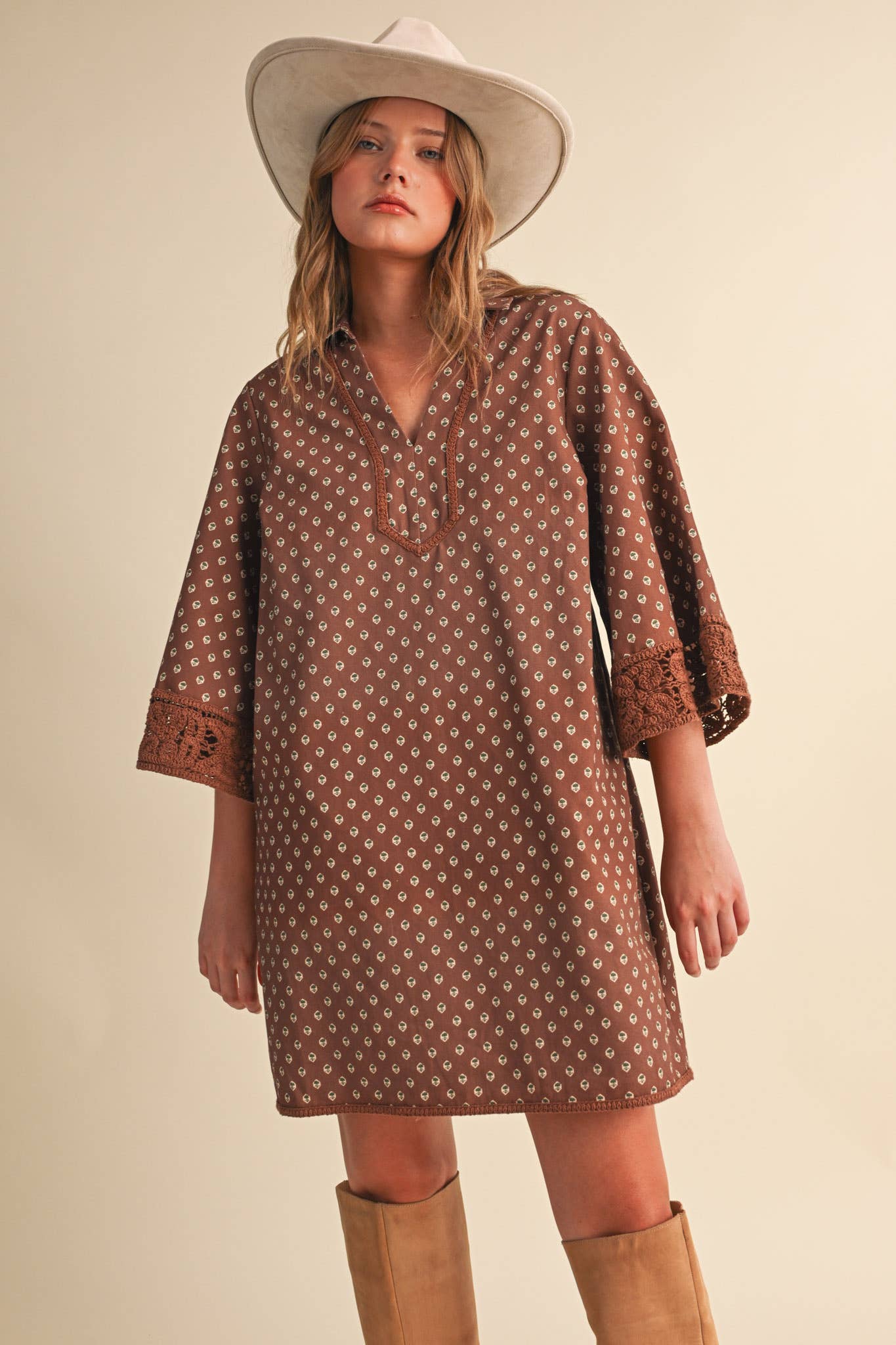 Holly Crochet Trim Dress