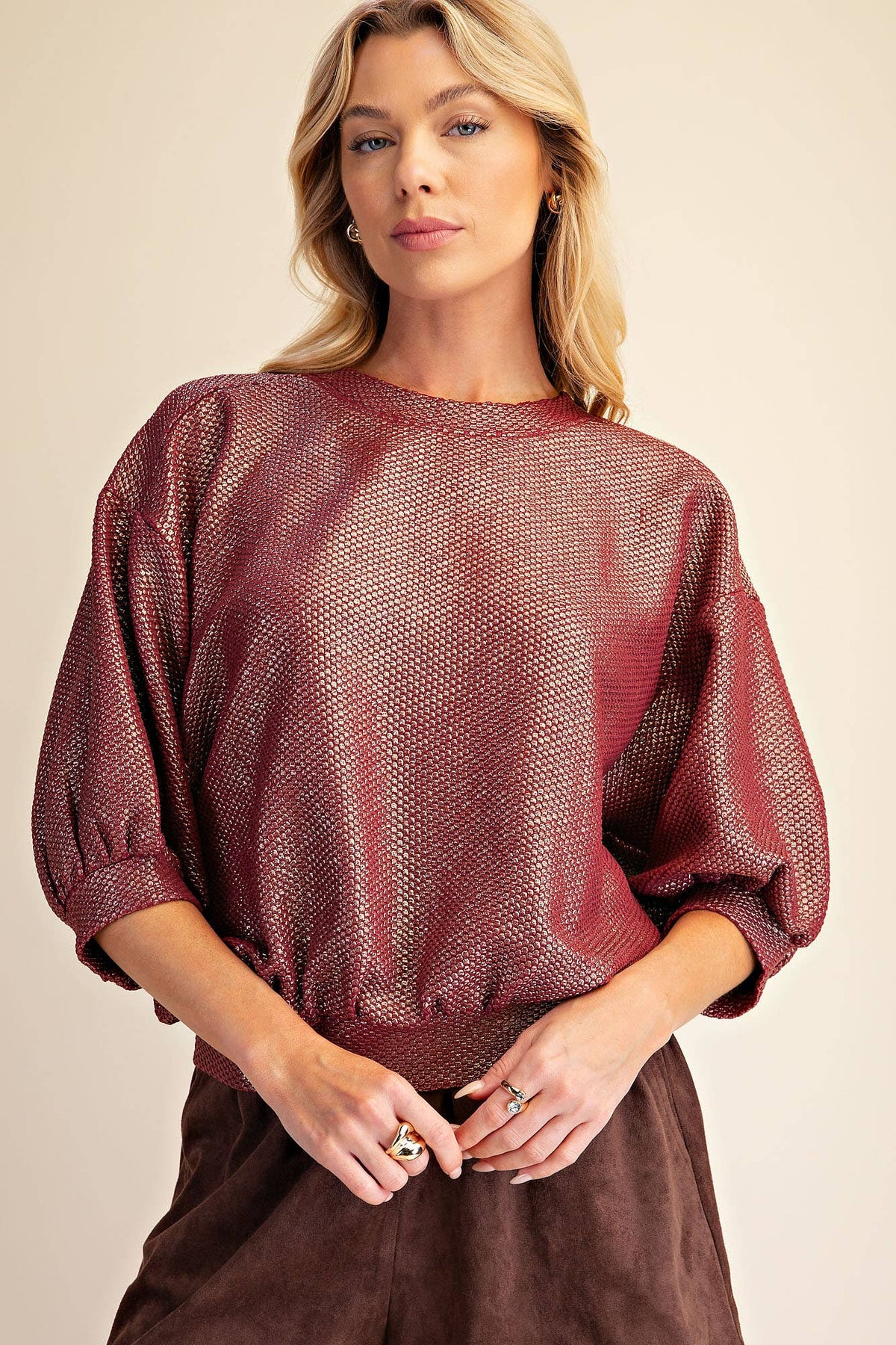 The Glam Metallic Sweatshirt