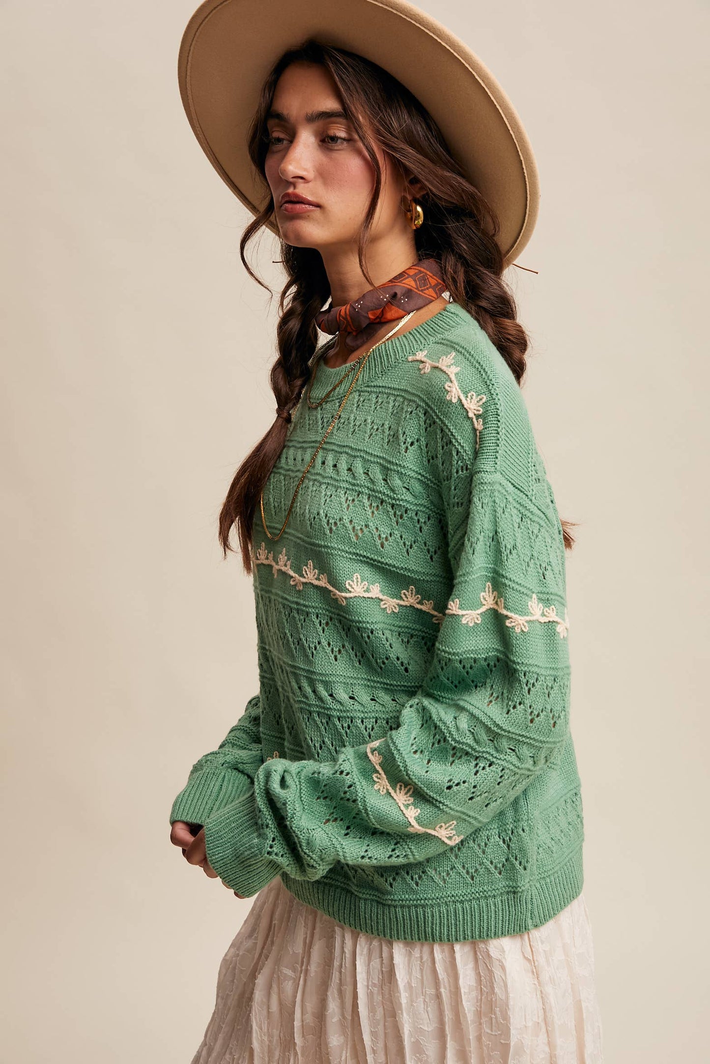 Lauren Embroidered Sweater