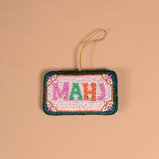 Mahj Handcrafted Beaded Ornament