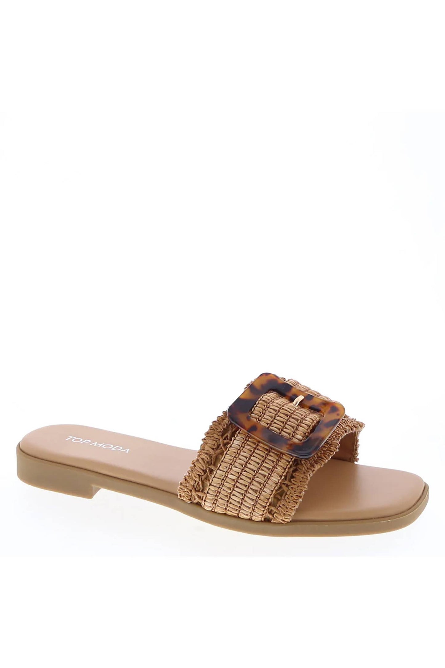 Raffia Buckle Sandal