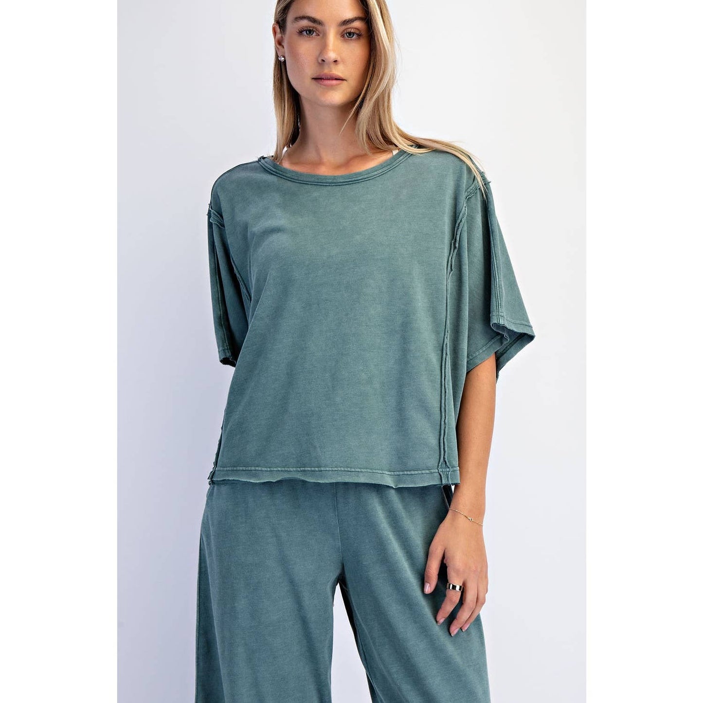Mineral Washed Boxy Top