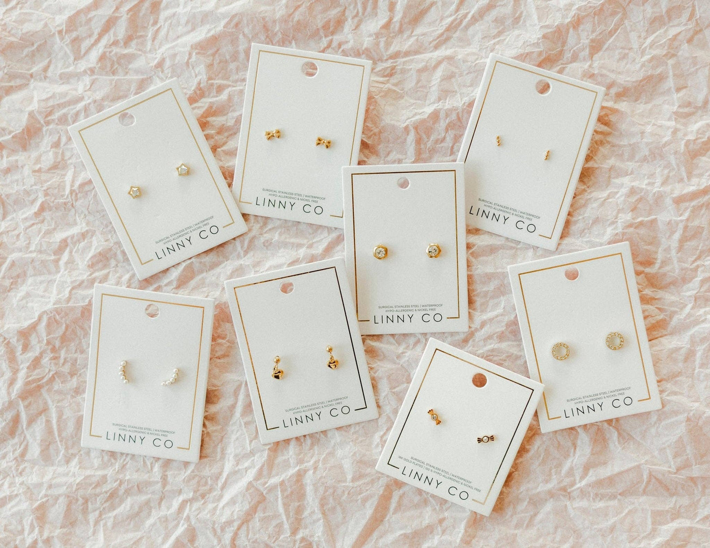 Screwback Stud Earrings - Millie Heart