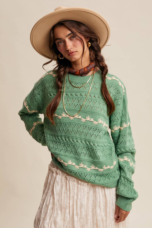 Lauren Embroidered Sweater