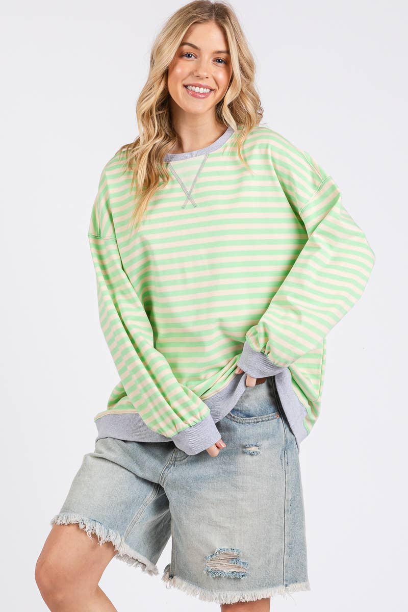 June Striped Sweatshirt