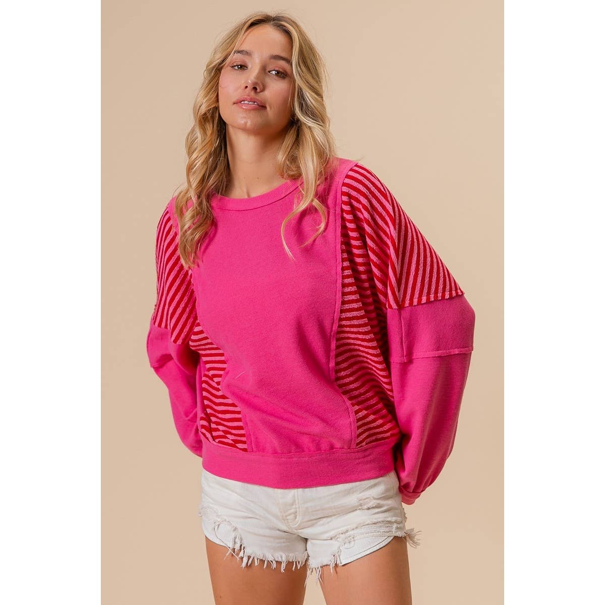 Barbie Striped Color Block Pullover