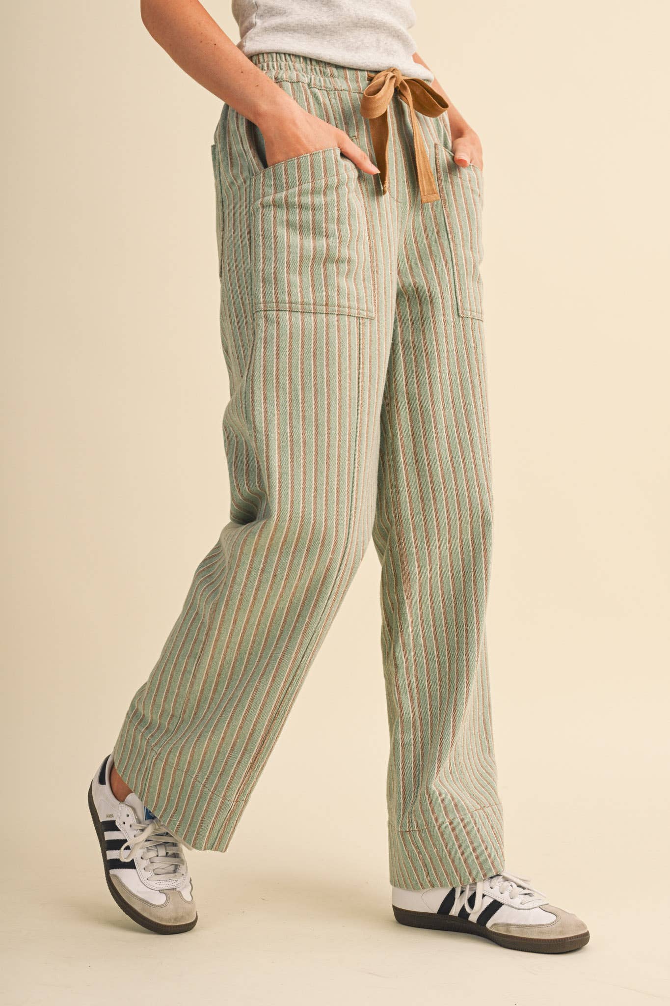 Meadow Stripe Drawstring Pants