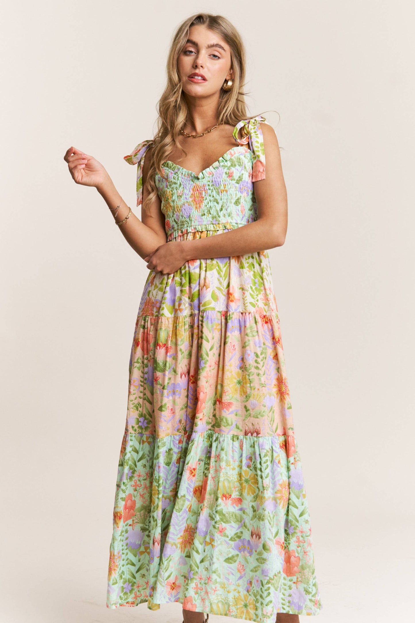 The Garden Dream Tiered Maxi