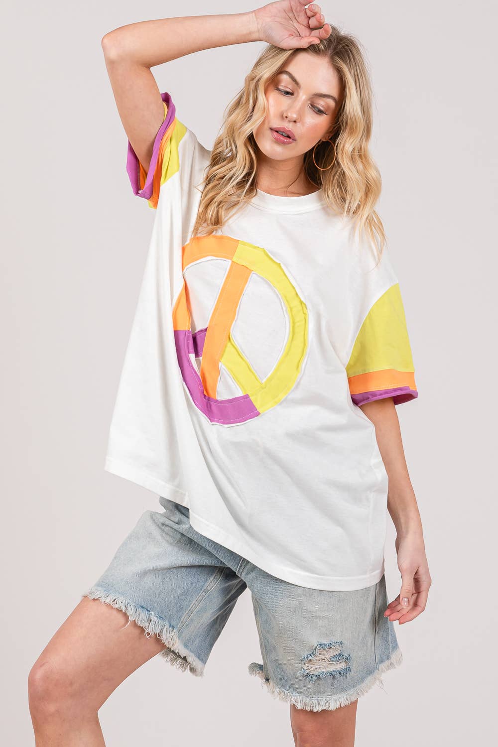 Joni Color block Plus Top