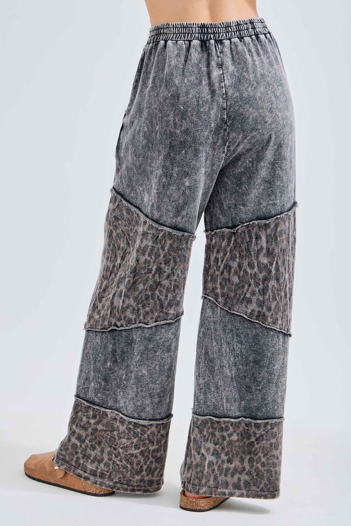 Leopard Mineral Washed Pants