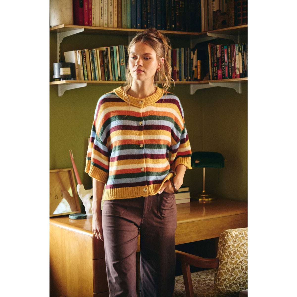 Multi Striped Cardigan