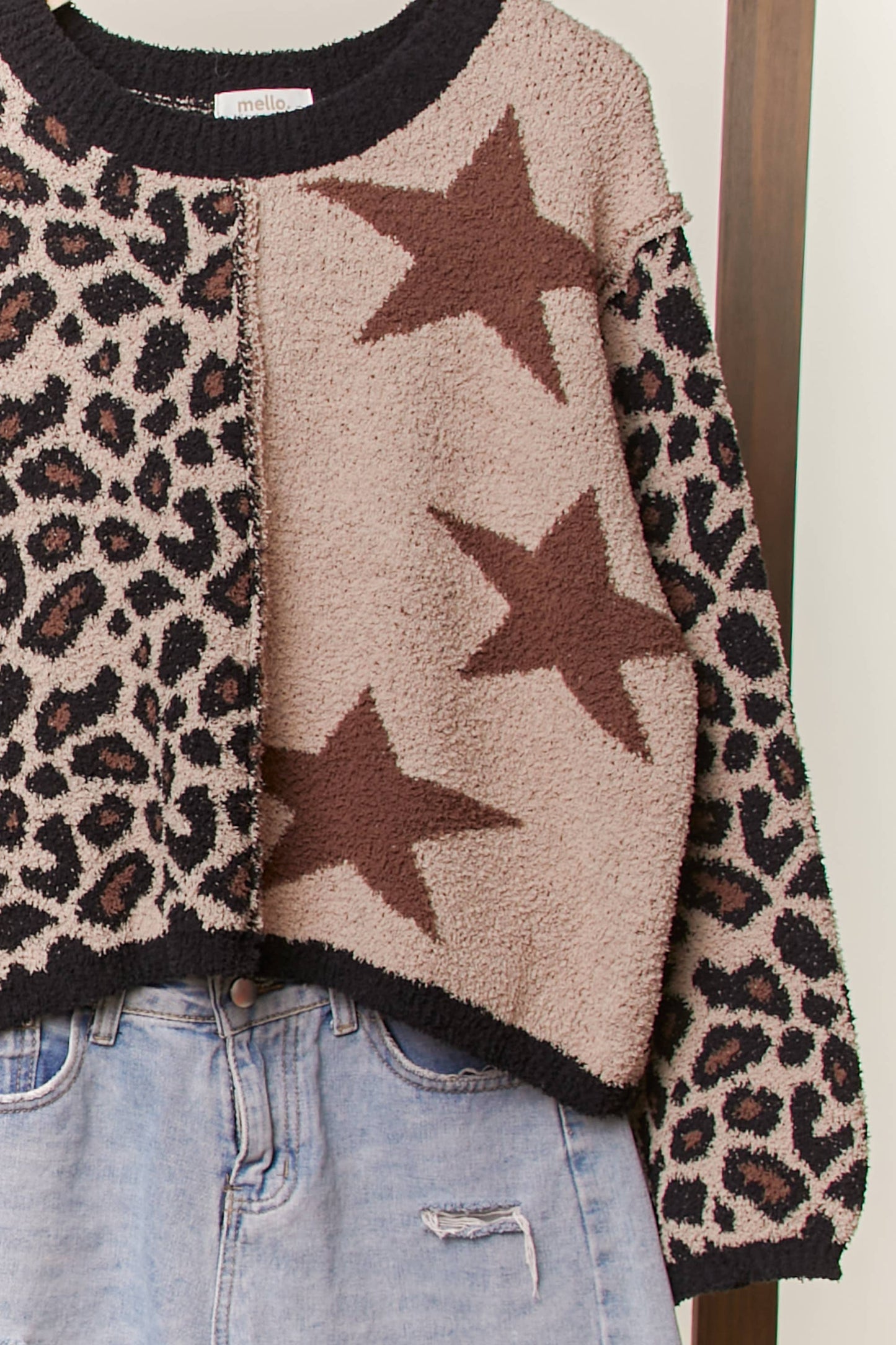 Leopard + Star Sweater
