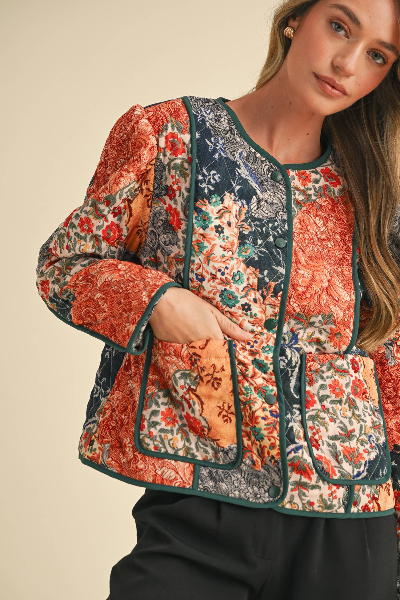 Patchwork Quilted Jacket
