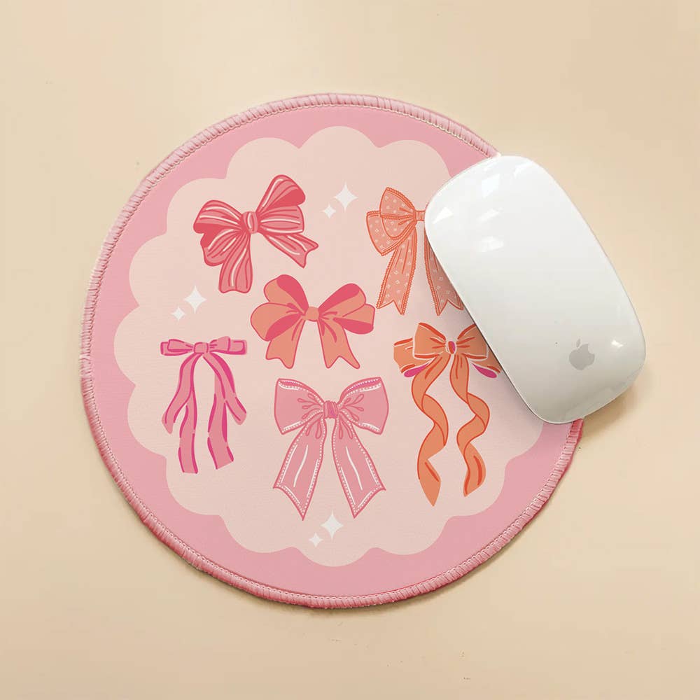 Chic Clicks Mouse Pad-Blushing Bows