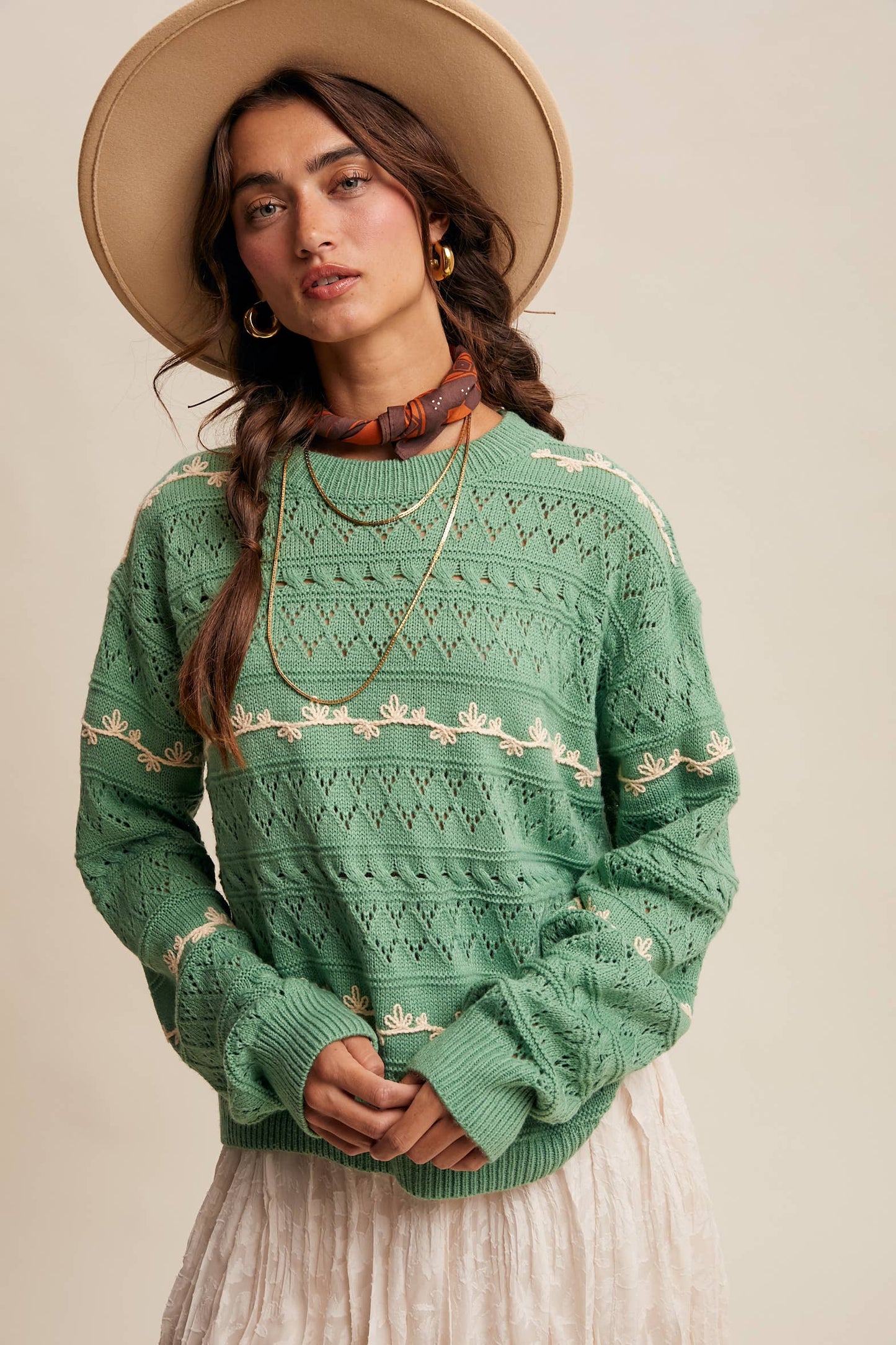 Lauren Embroidered Sweater