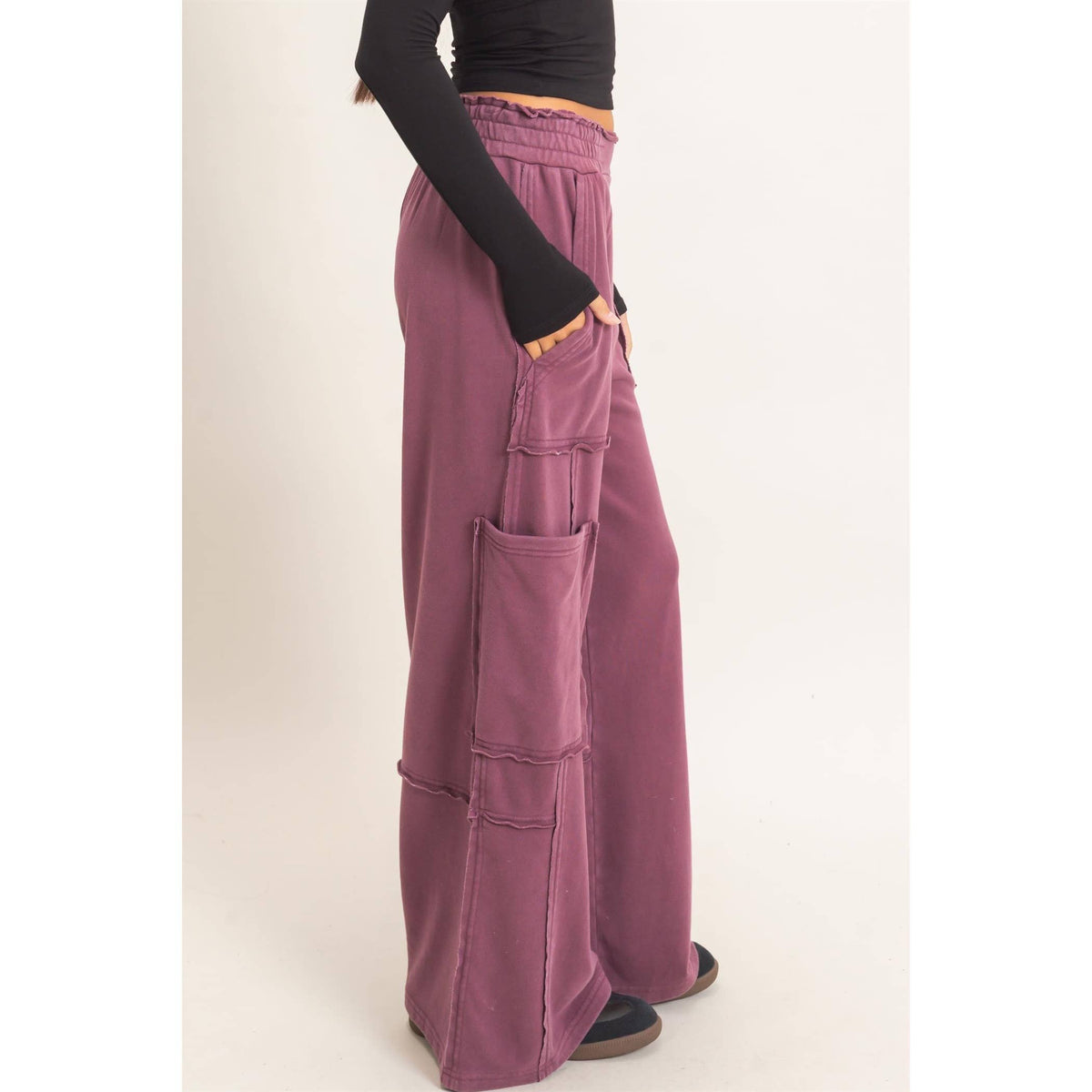 Mineral Wash Cargo Pocket Pants