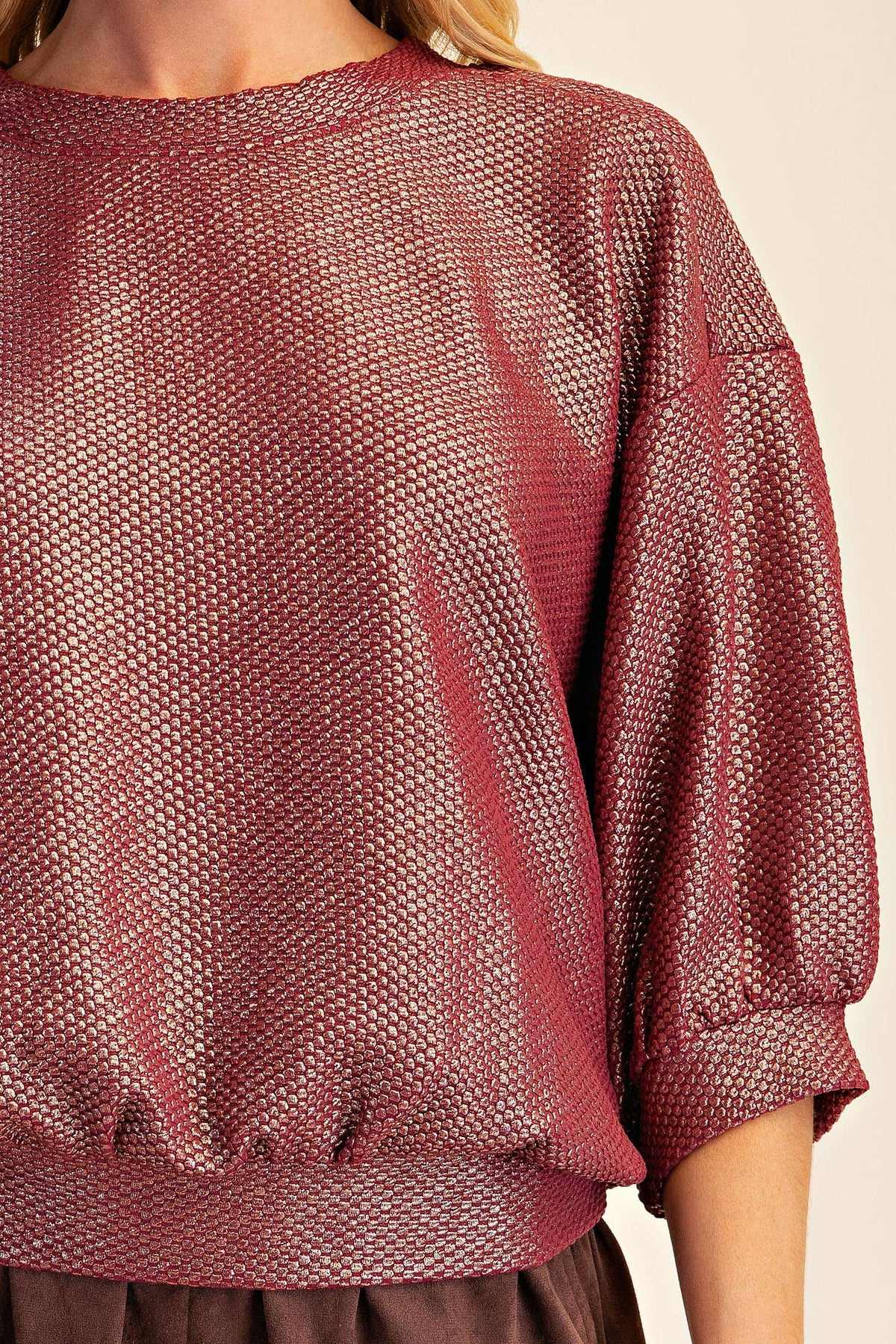 The Glam Metallic Sweatshirt