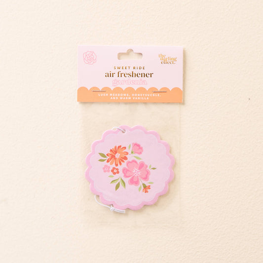 Sweet Ride Car Air Freshener-Dainty Floral Pink