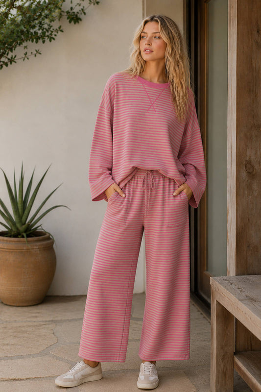 The Striped Long Sleeve Knit Set