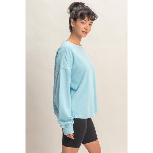 Livie Oversized Cross Detail Open Back Top
