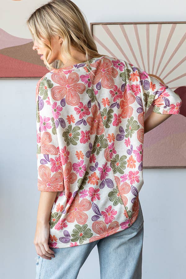 Mitzi Floral Print Top