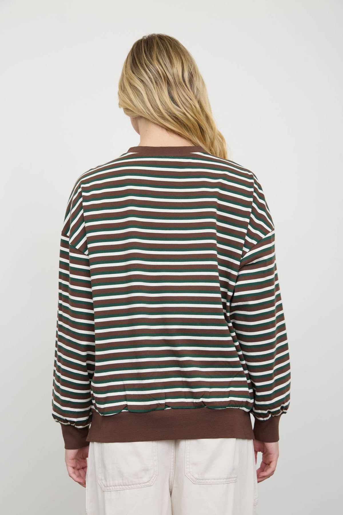 Jonie Striped Knit Top