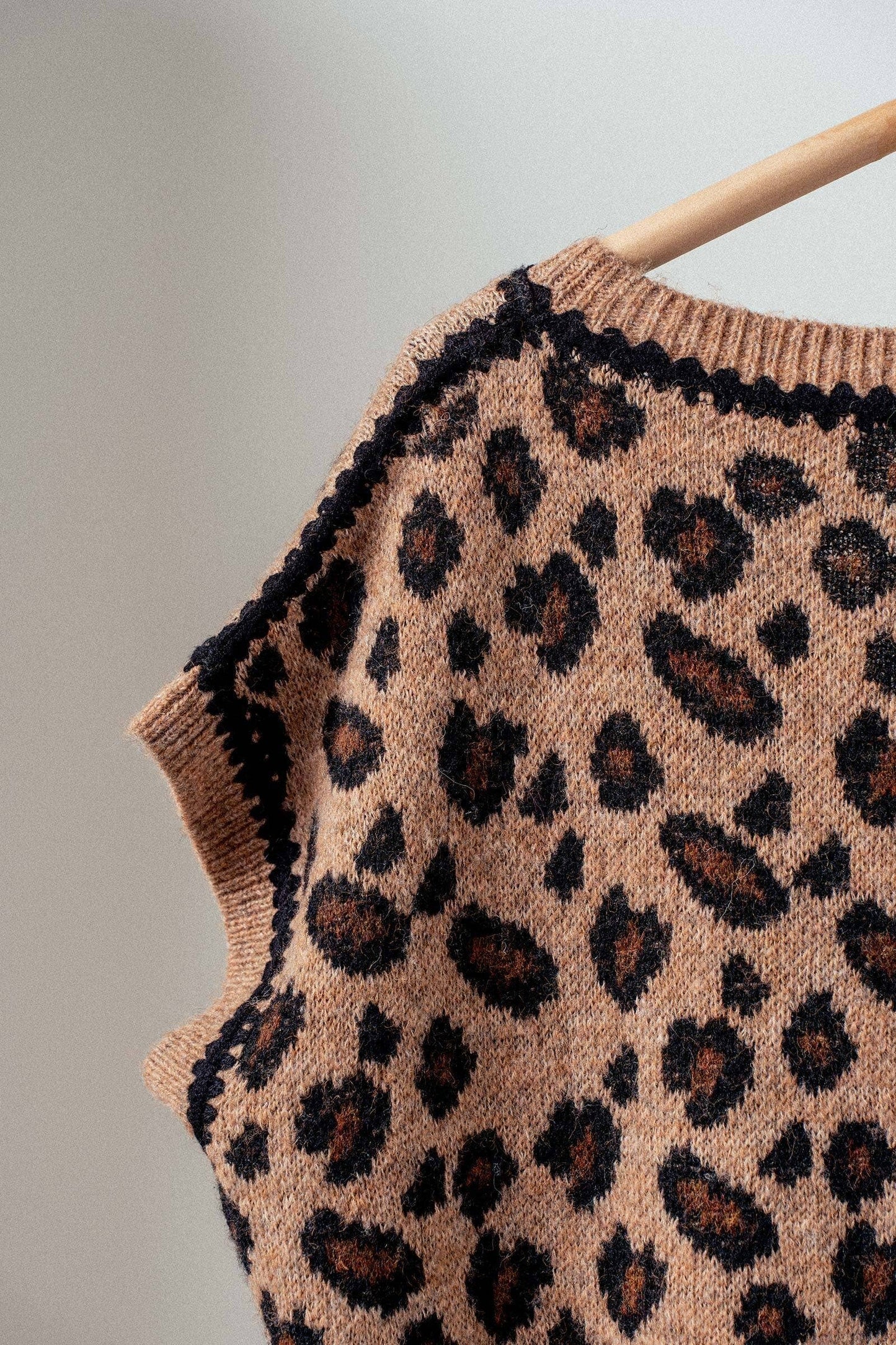 Leopard Sweater Vest