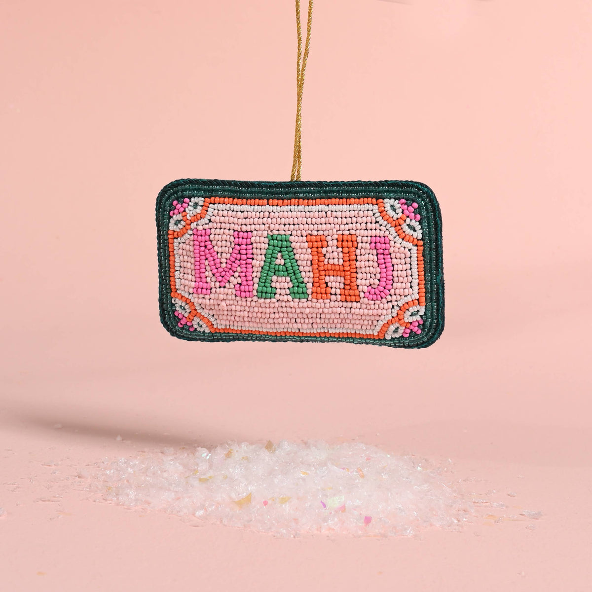 Mahj Handcrafted Beaded Ornament