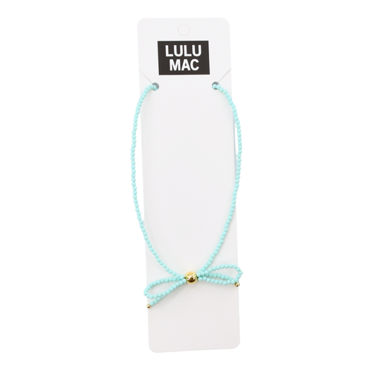 LULU Bow Necklace MINT