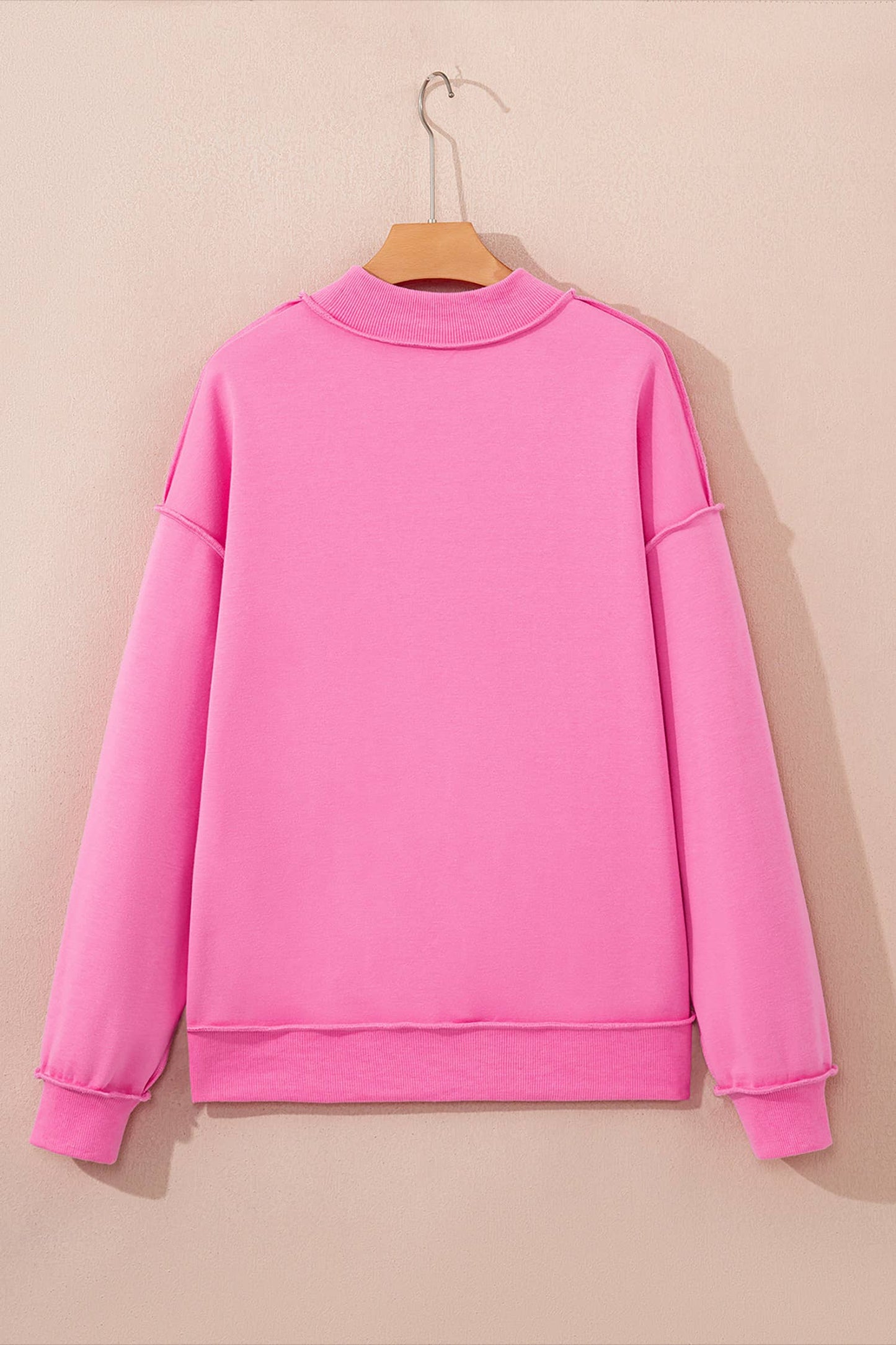 Oversized Mock Neck Sweatshirt