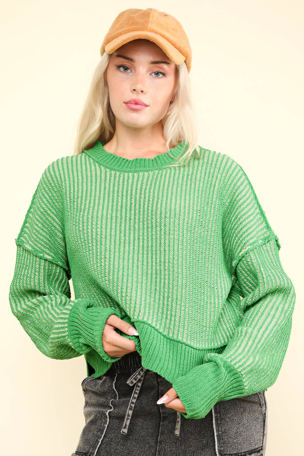 Holly Two Tone Striped Sweater