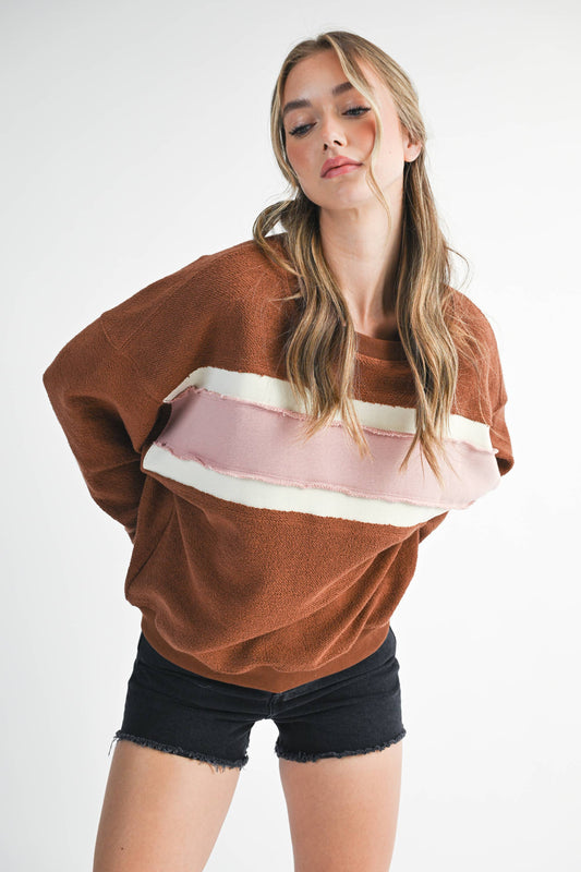Winnie Color-block Sweatshirt