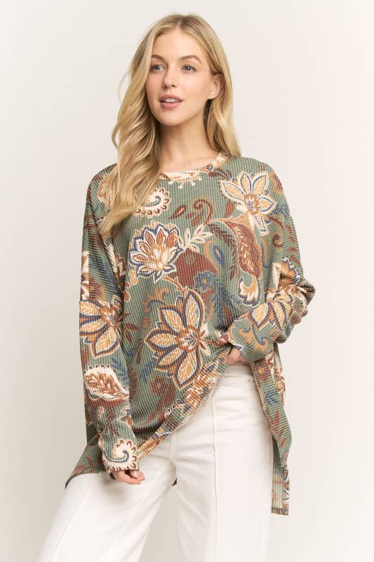 Paisley Urban Ribbed Plus Top