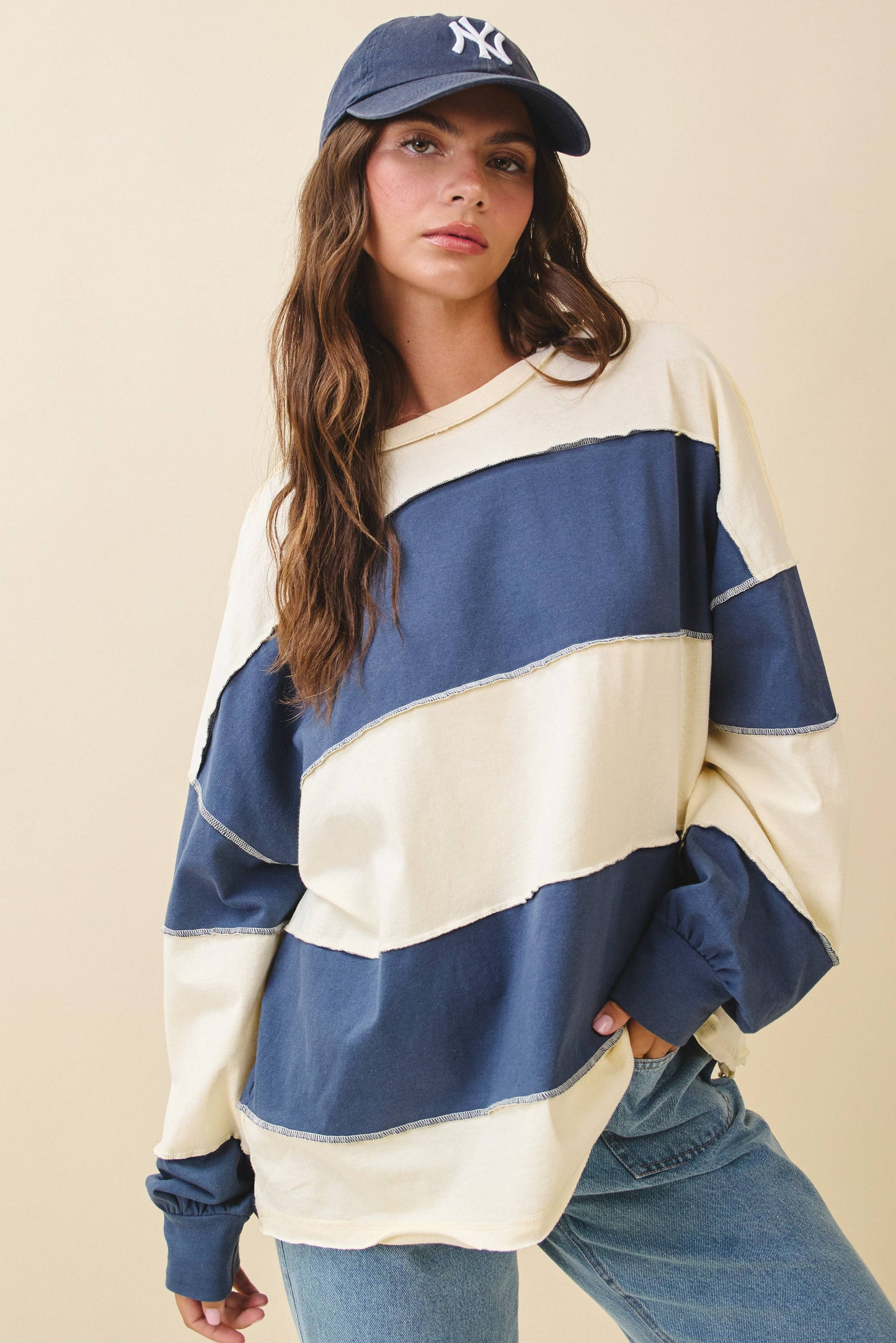 Jeanie Sleeve Slouchy Top